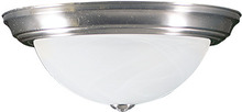  14319 - 13" 2-Light White Glass Ceiling Dome - NK